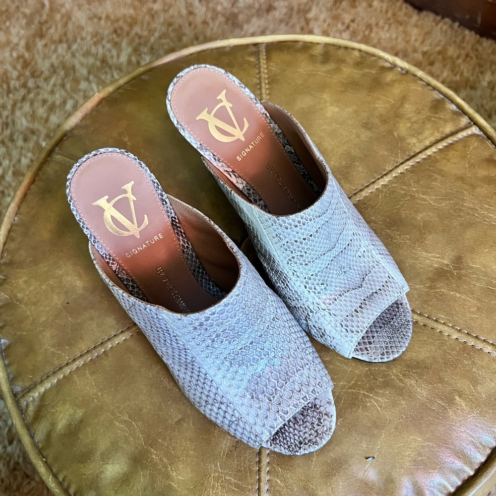 Vince Camuto Signature Colette Wedge Snakeskin